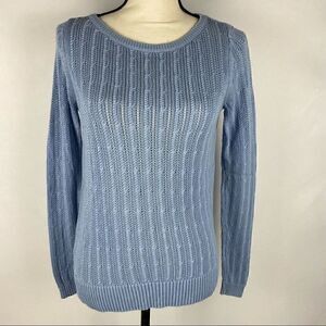 Loft Baby Blue Knit Sweater